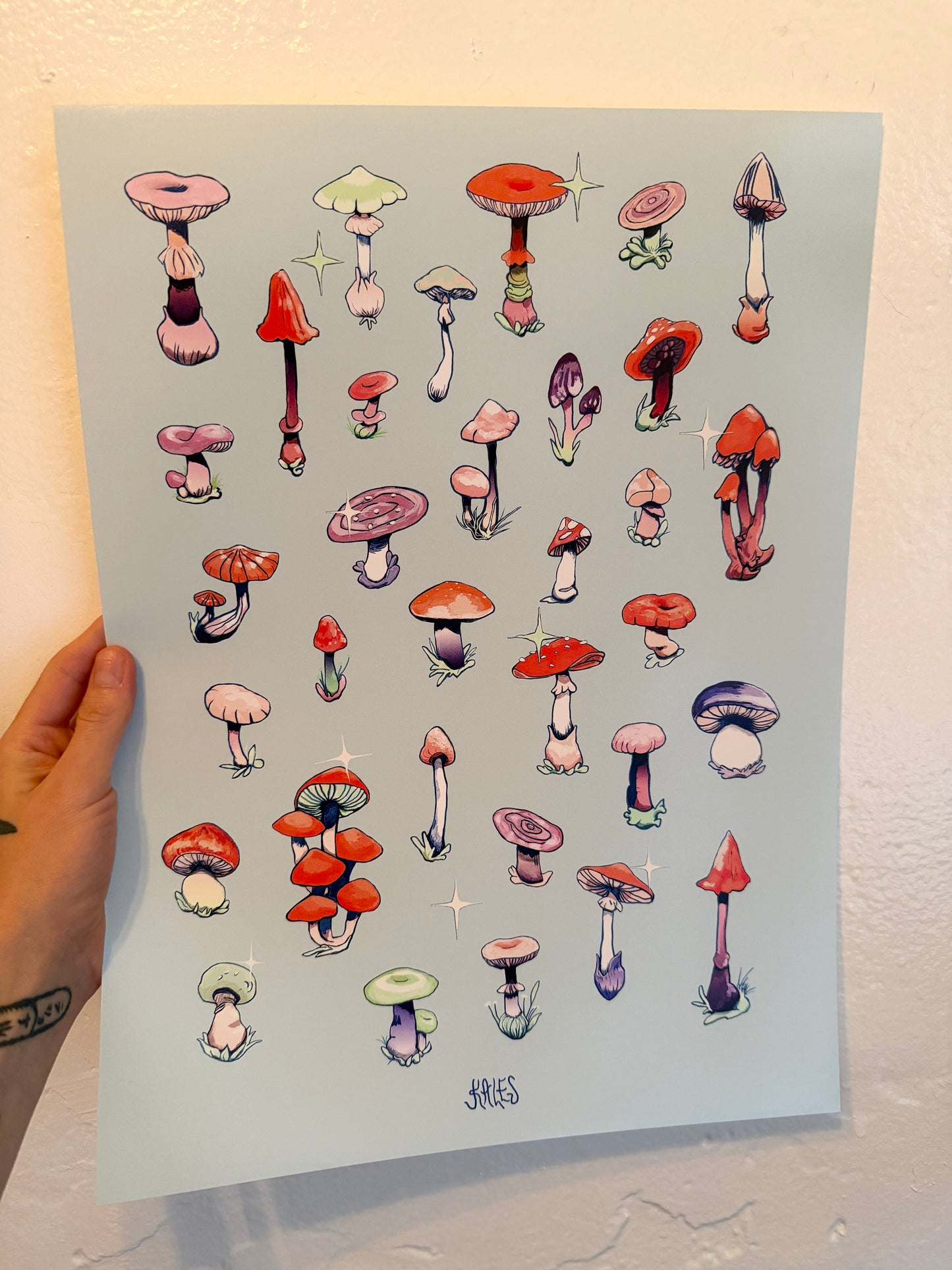 Mushroom party poster