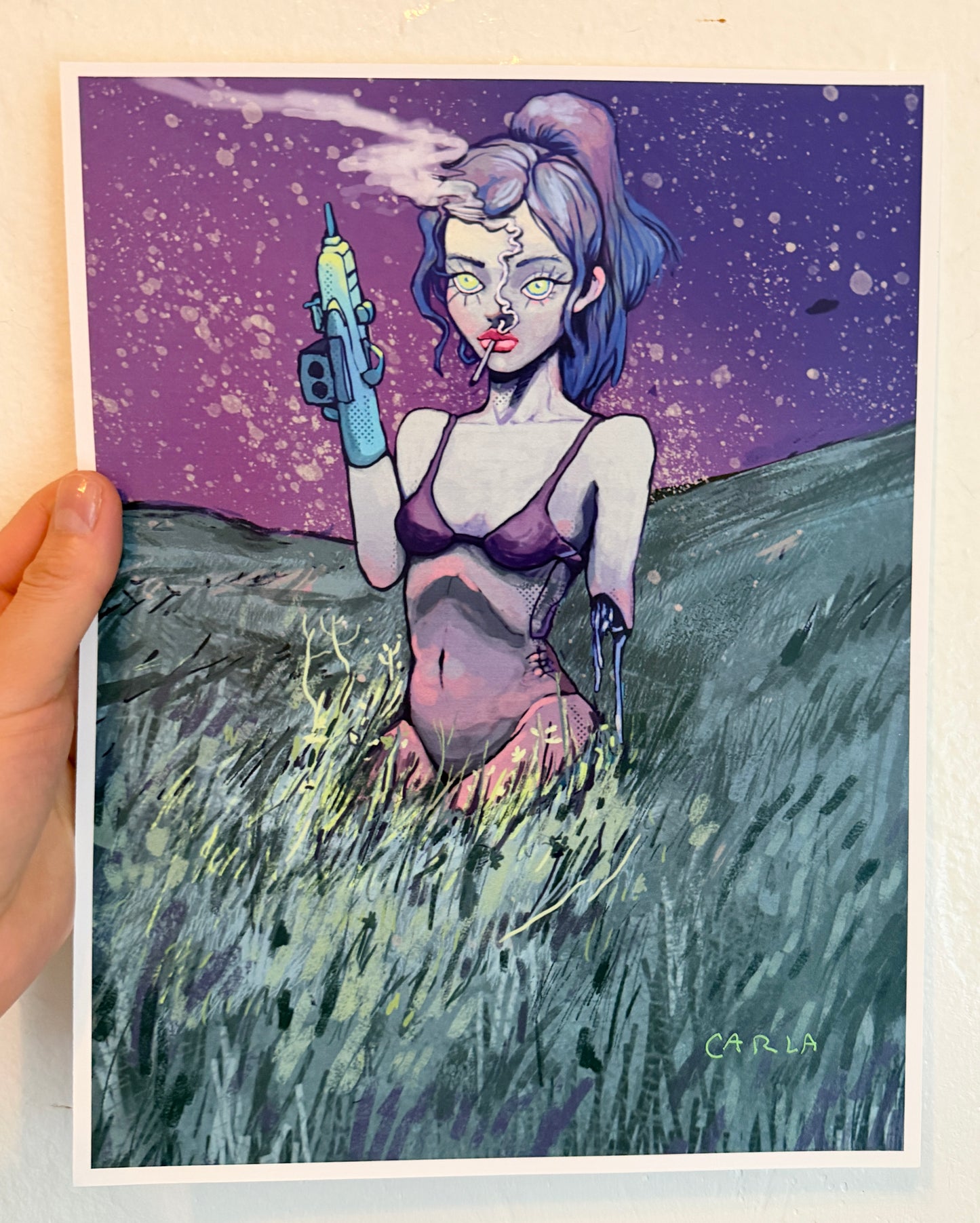 "I come in peace" digital print 8.5 x 11 in